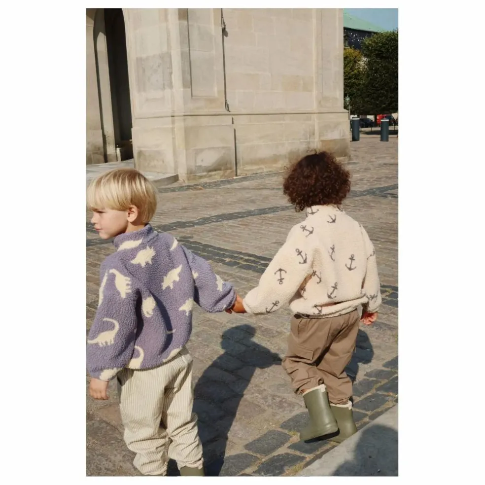 Veste Façon Sherpa Jody Ancres Fibres Recyclées | Beige