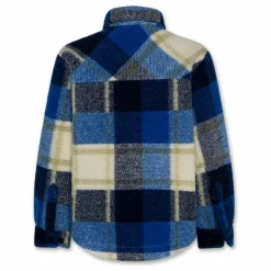 Veste Façon Sherpa Levi Blair Carreaux | Bleu