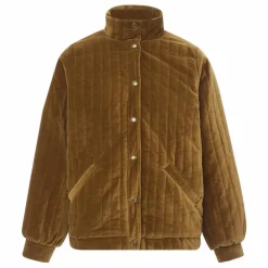 Veste Fourrée Coton Velours Matelassé Rita - Collection Femme | Bronze