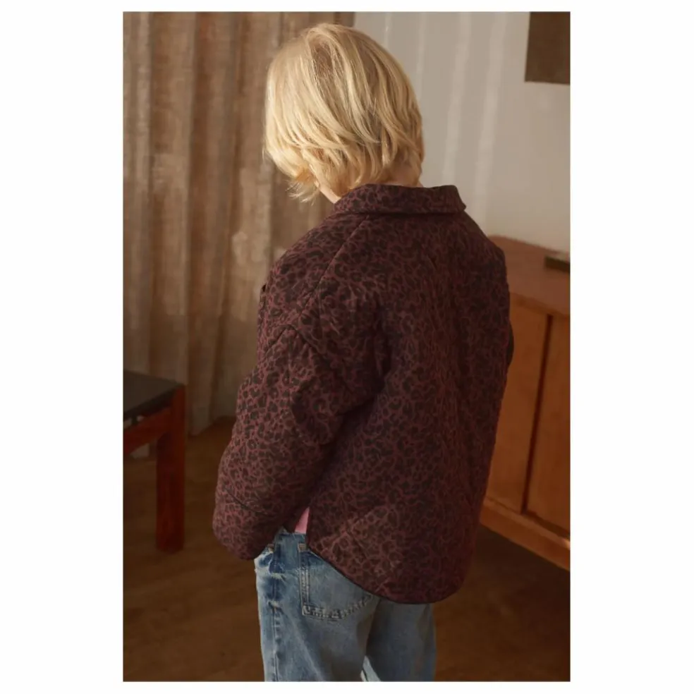 Veste Henriette Léopard | Marron