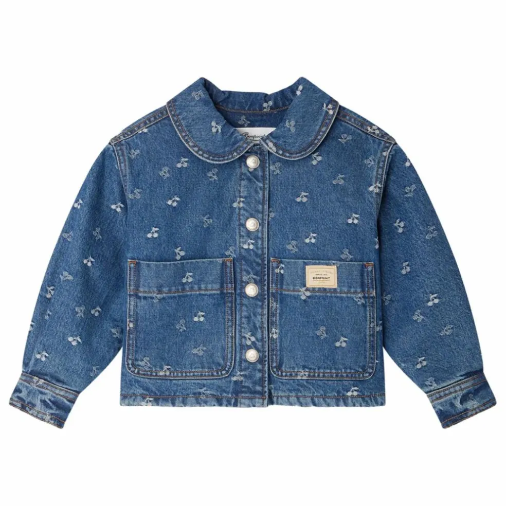 Veste Jean Jalia Jacquard | Bleu jean