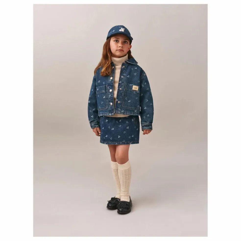 Veste Jean Jalia Jacquard | Bleu jean