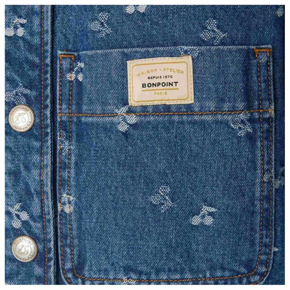 Veste Jean Jalia Jacquard | Bleu jean