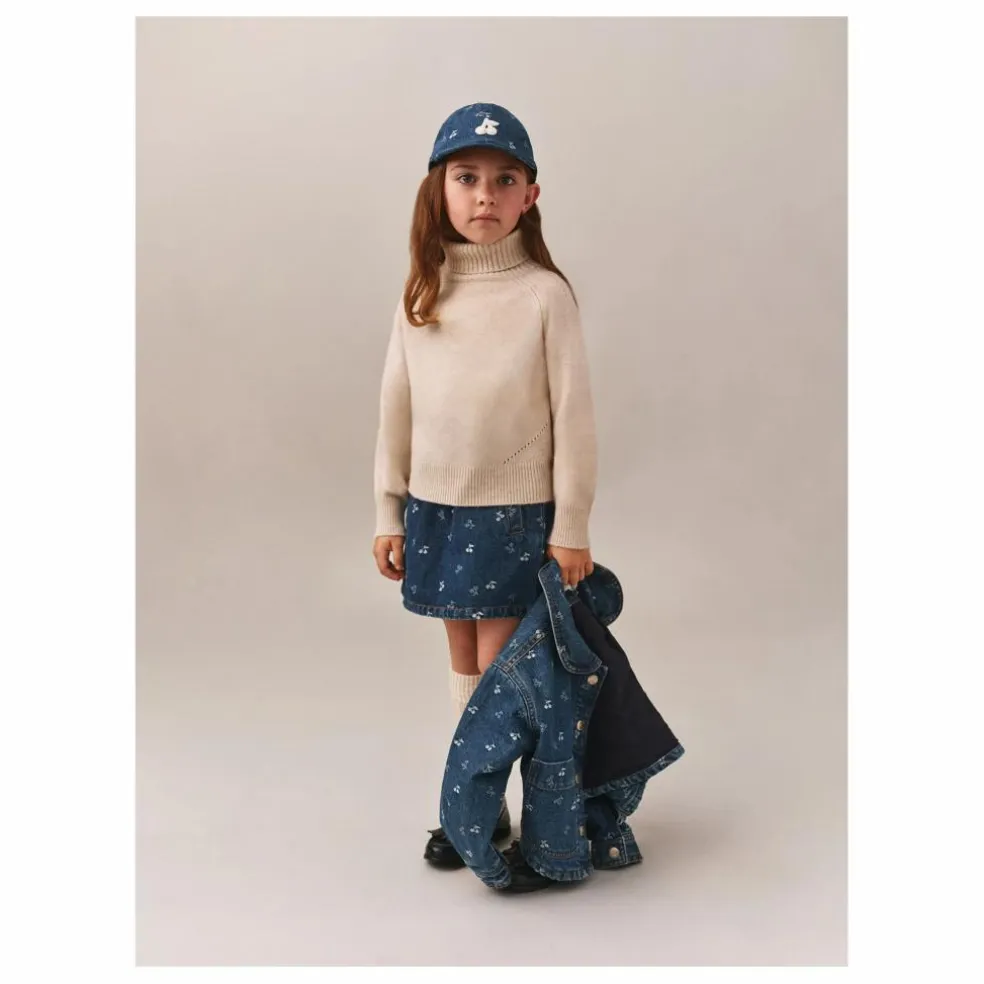 Veste Jean Jalia Jacquard | Bleu jean