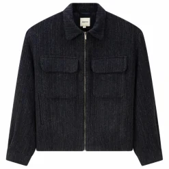 Veste Kinsale Herringbone Laine Recyclée | Bleu marine
