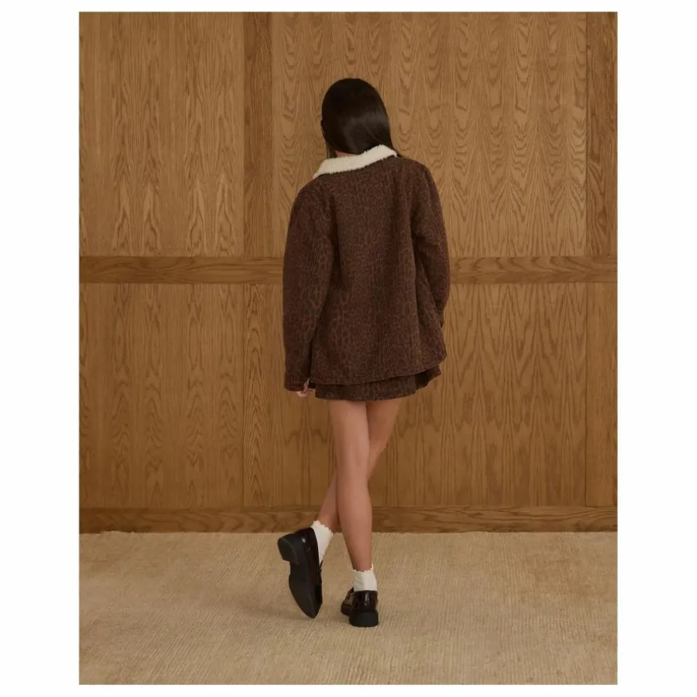 Veste Leopard | Marron