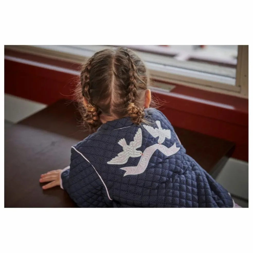 Veste Matelassée Coton Bio | Bleu marine