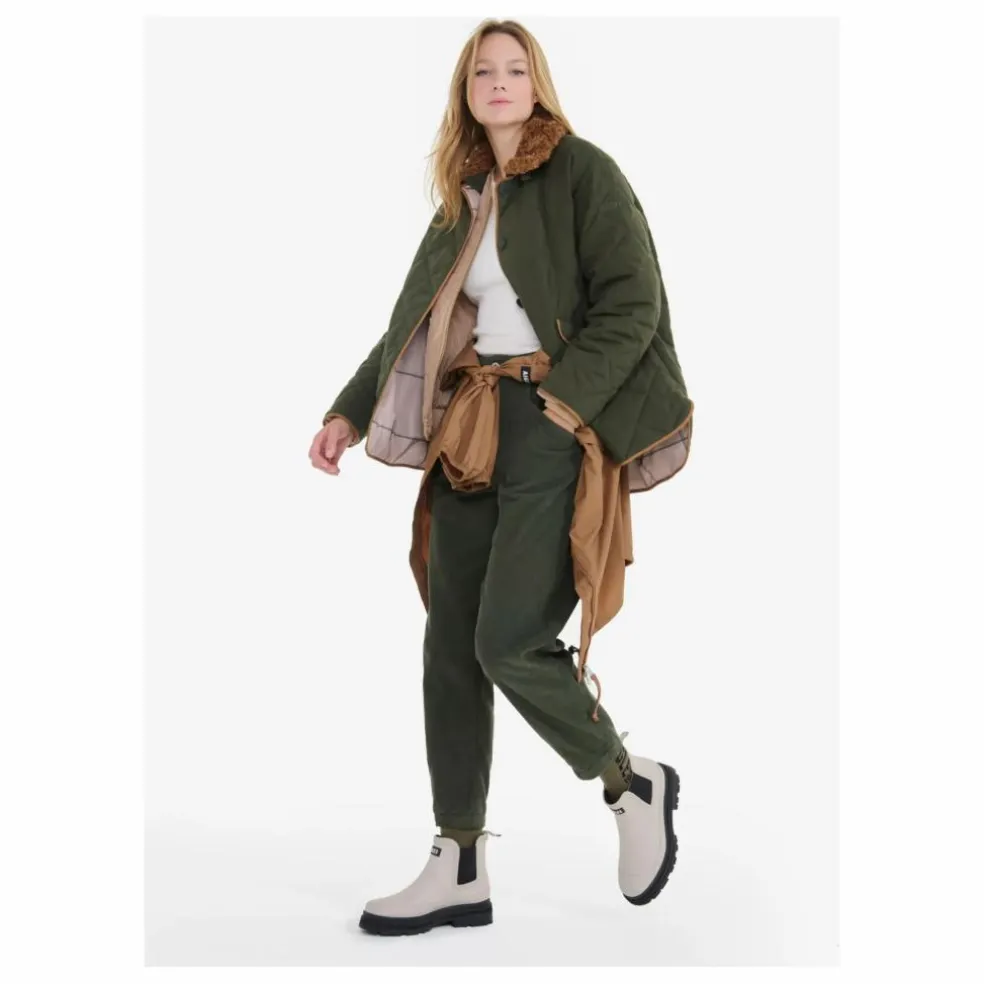 Veste Matelassée Déperlante Fibres Recyclées | Vert kaki