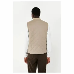 Veste Matelassée Sans Manches | Marron clair