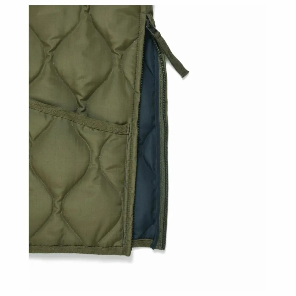 Veste Militaire Sans Manche Unisexe Col V | Olive
