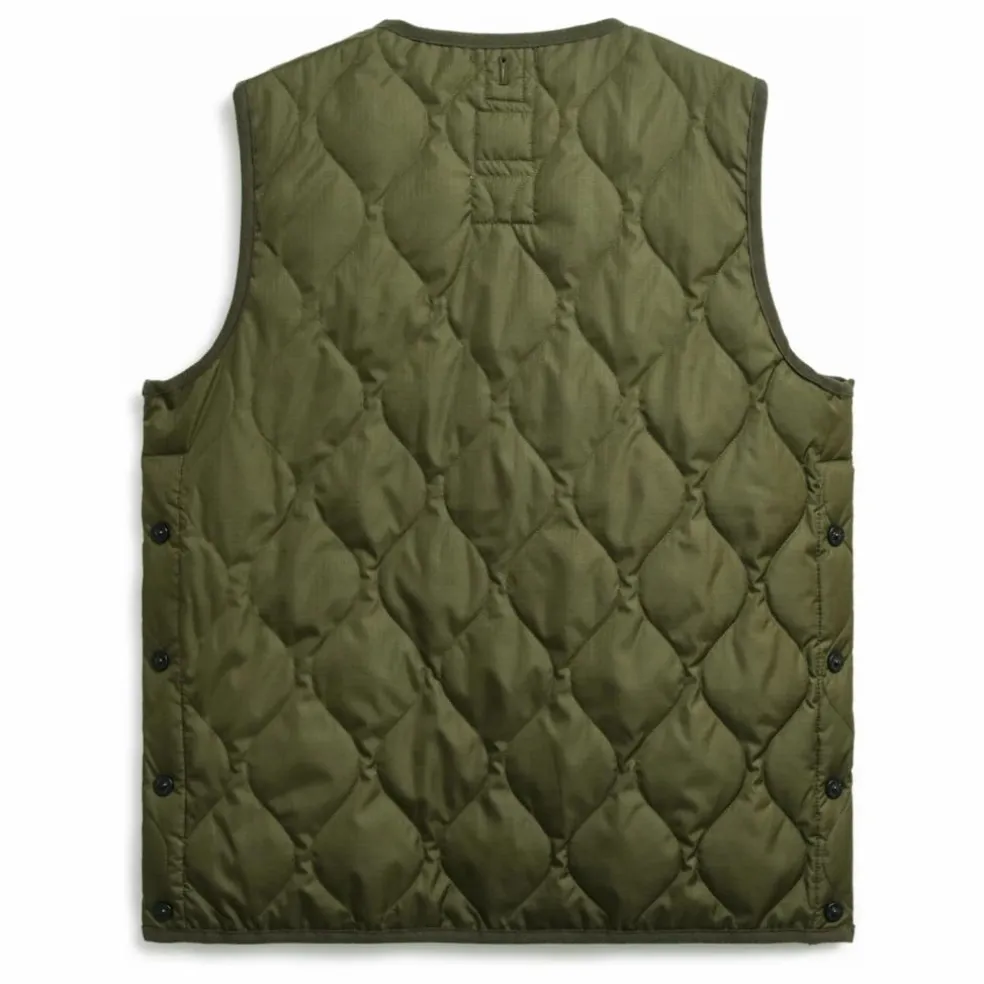 Veste Militaire Sans Manche Unisexe Col V | Olive