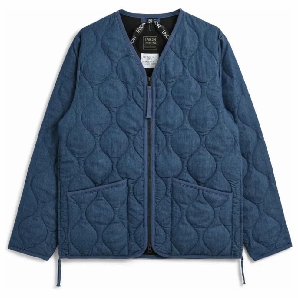 Veste Militaire Unisexe Col V | Bleu indigo