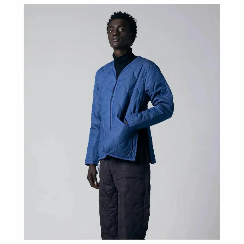 Veste Militaire Unisexe Col V | Bleu indigo