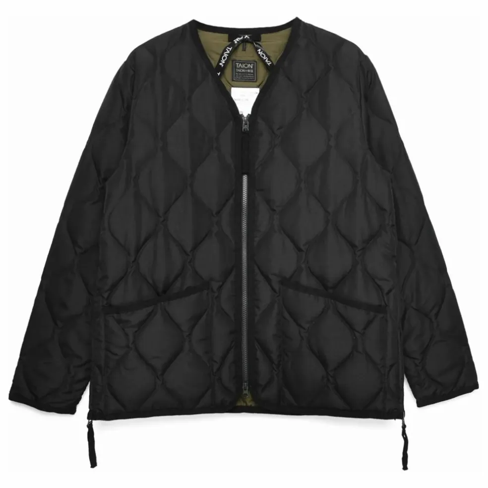 Veste Militaire Unisexe Col V | Noir