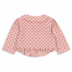 Veste Nola Cœurs Coton Bio | Rose