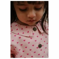 Veste Nola Cœurs Coton Bio | Rose