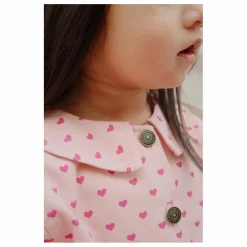 Veste Nola Cœurs Coton Bio | Rose