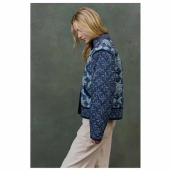 Veste Omotayo Midnight Star Patchwork Coton Bio - Collection Femme | Bleu