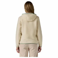 Veste Polaire à Capuche Retro Pile Fibres Recyclées | Beige