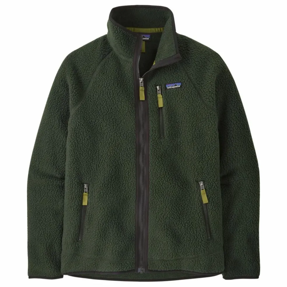 Veste Polaire Retro Pile Fibres Recyclées | Vert foncé