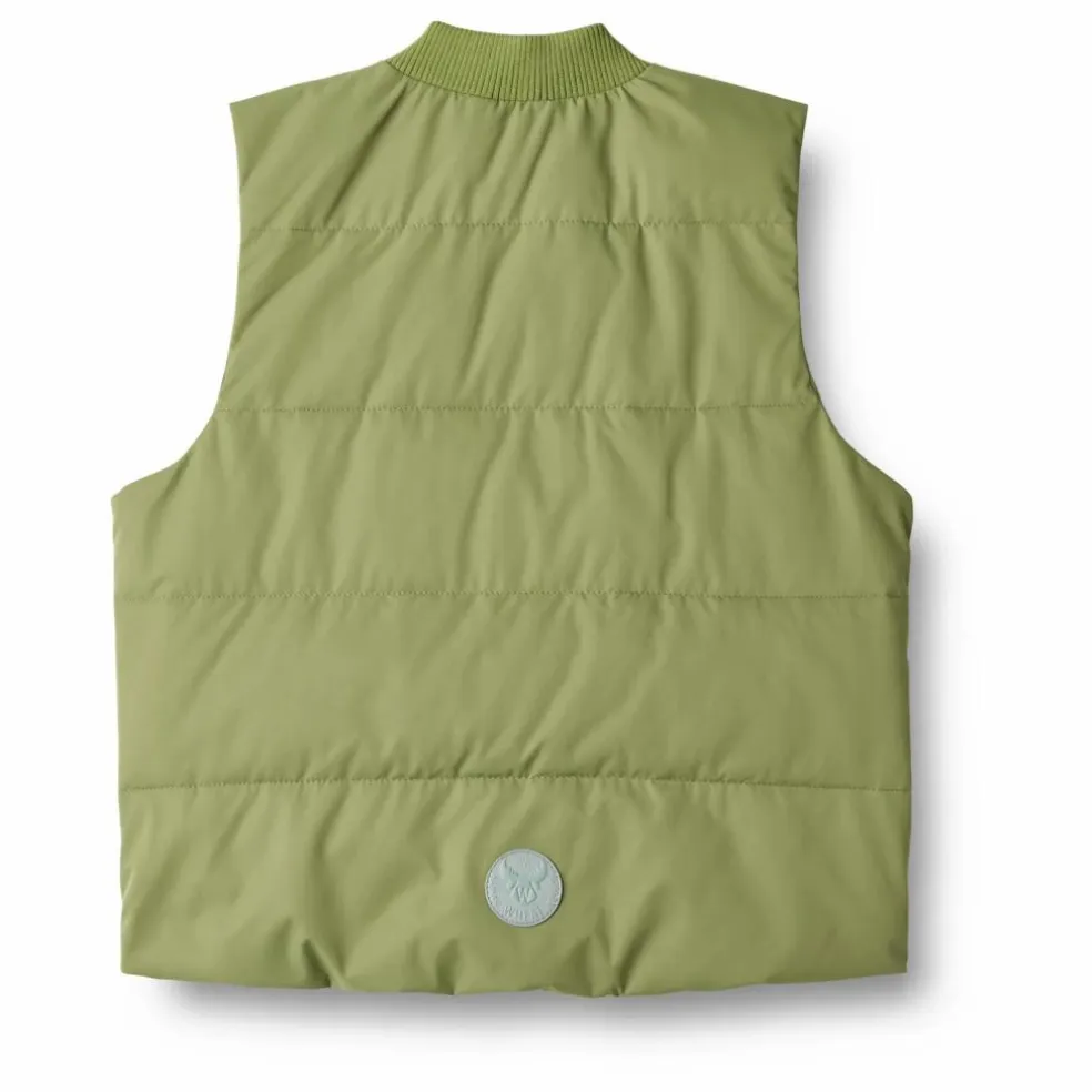 Veste Puffer Sans Manches Andre Unie Fibres Recyclées | Vert