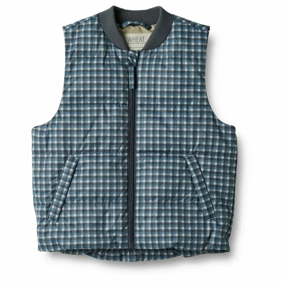 Veste Puffer Sans Manches Andre Fibres Recyclées | Bleu