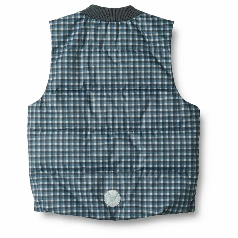 Veste Puffer Sans Manches Andre Fibres Recyclées | Bleu
