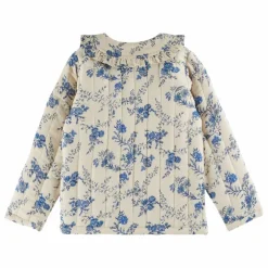 Veste Quiltée Fleurie | Ecru