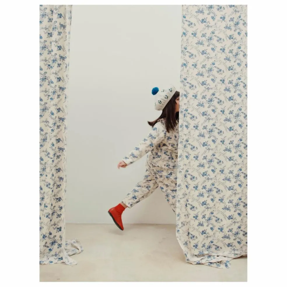 Veste Quiltée Fleurie | Ecru