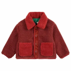 Veste Réversible Façon Sherpa Canards Fibres Recyclées | Rouge
