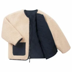 Veste Réversible Façon Sherpa Sleeping Lion | Beige