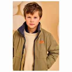 Veste Réversible Façon Sherpa Gordon | Vert olive