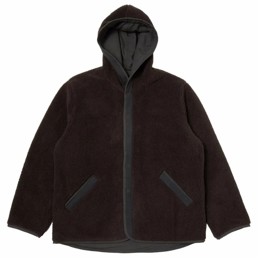 Veste Réversible Simple Capuche | Marron