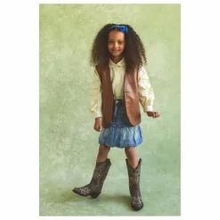 Veste Sans Manches Can't Touch This Cuir Nappa | Noisette