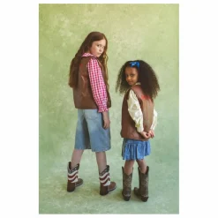 Veste Sans Manches Can't Touch This Cuir Nappa | Noisette