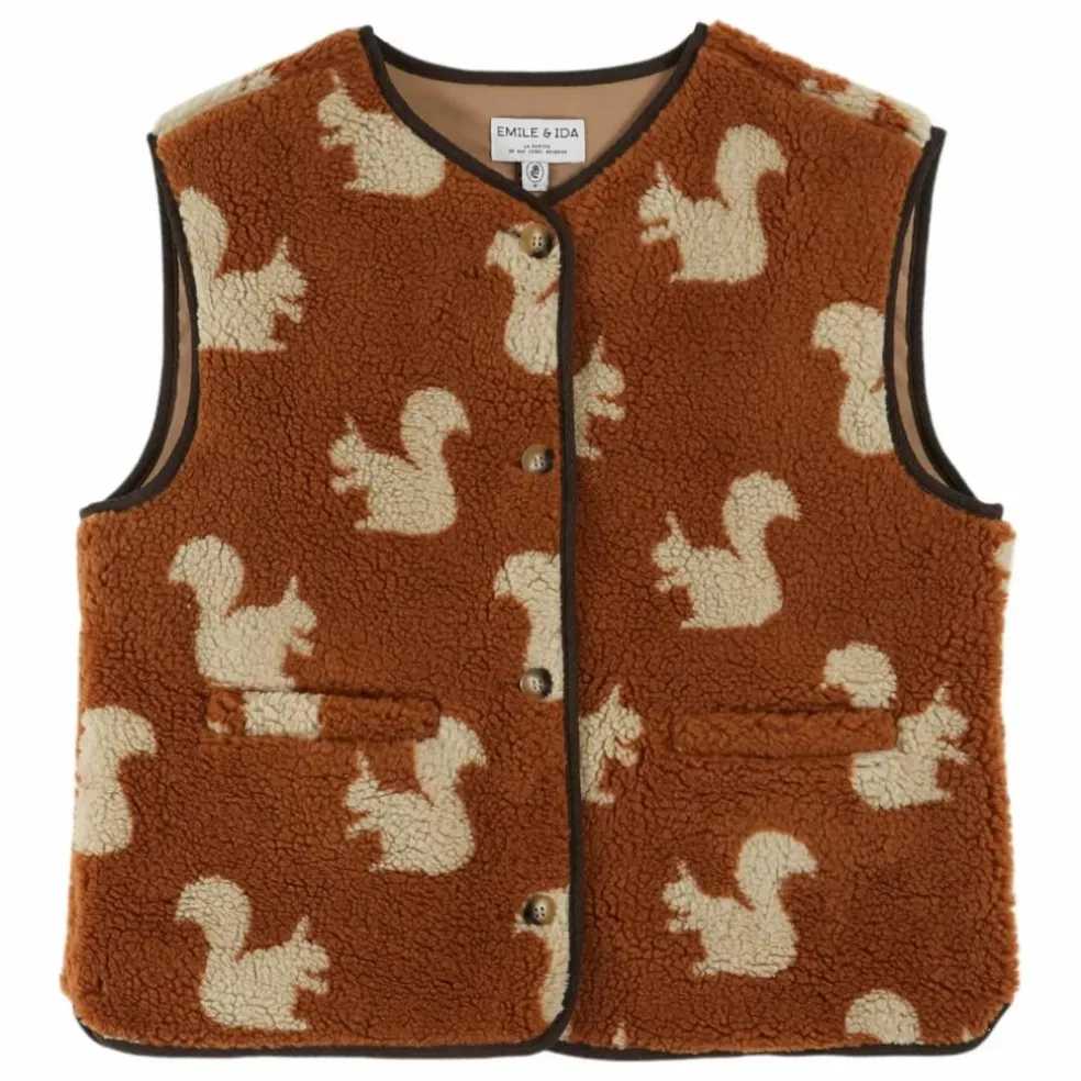 Veste Sans Manches Cassis Ecureuil | Camel