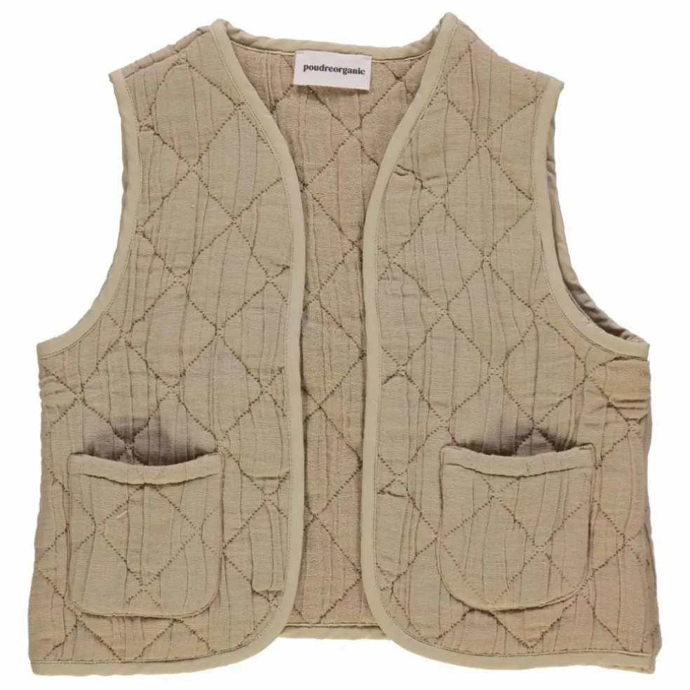 Veste Sans Manches Cercis Coton Bio | Vert olive