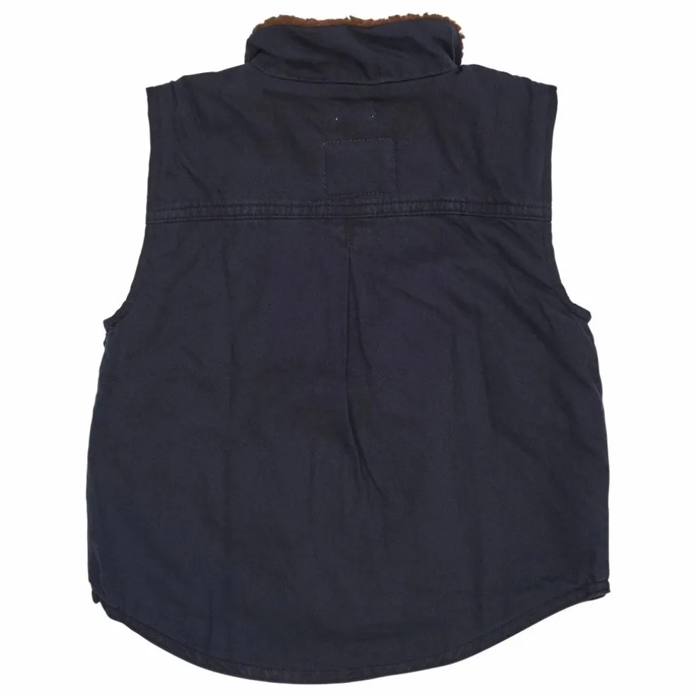 Veste Sans Manches Coton Bio | Bleu marine