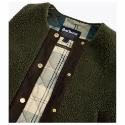 Veste Sans Manches Dulsie Shearling | Vert olive