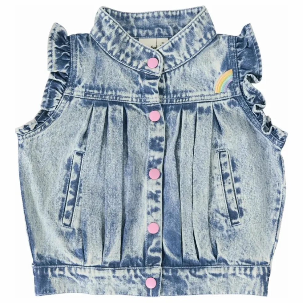 Veste Sans Manches Elodie | Denim