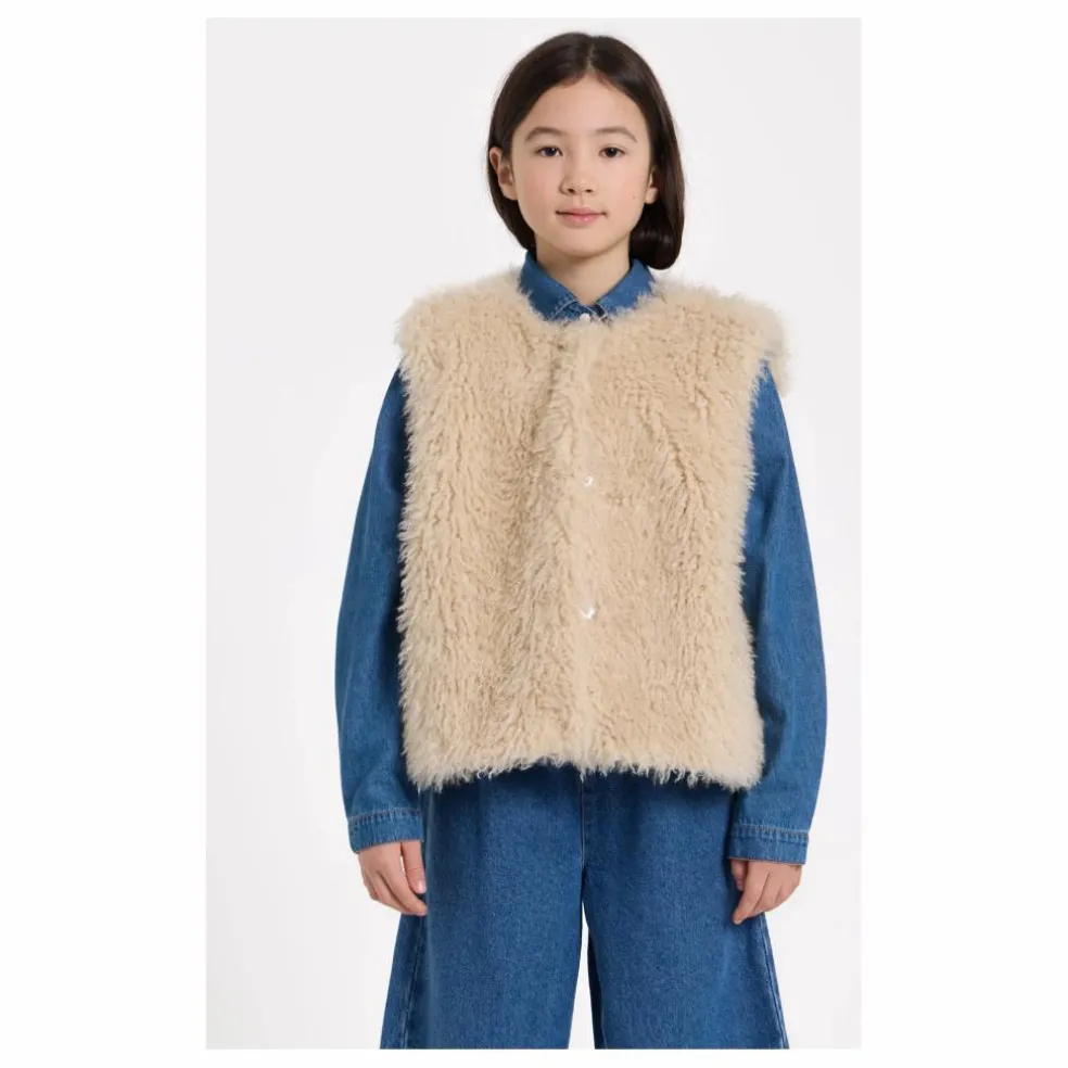 Veste Sans Manches Façon Fourrure Joyce | Beige