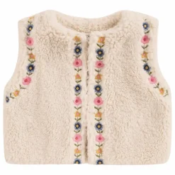 Veste Sans Manches Façon Fourrure Libra | Crème