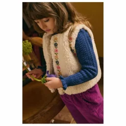 Veste Sans Manches Façon Fourrure Libra | Crème