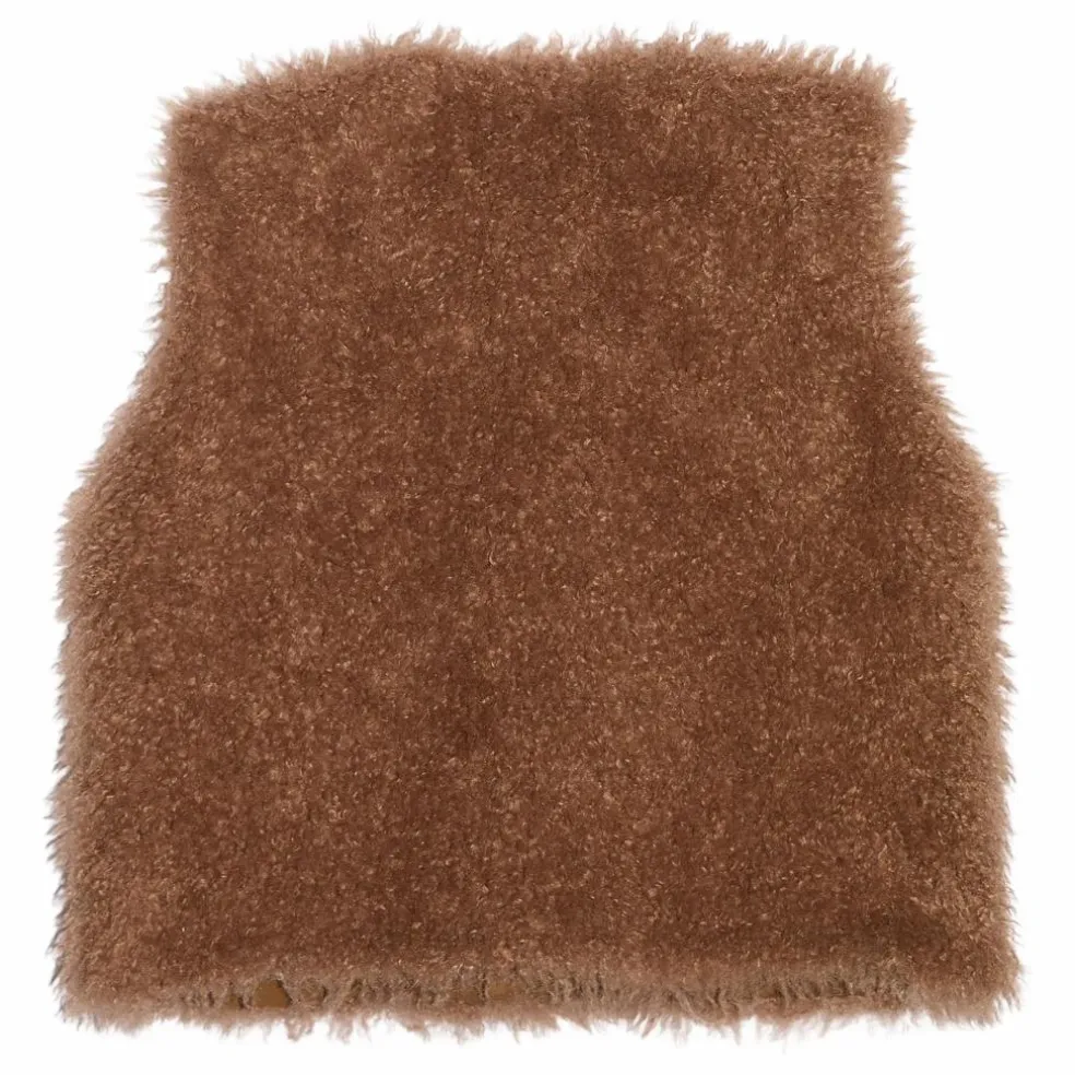 Veste Sans Manches Façon Fourrure Lucky | Taupe