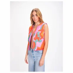 Veste Sans Manches Matelassée Sukka | Rose