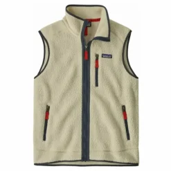 Veste Sans Manches Retro Pile Fibres Recyclées | Naturel