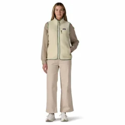 Veste Sans Manches Retro Pile Fibres Recyclées | Beige