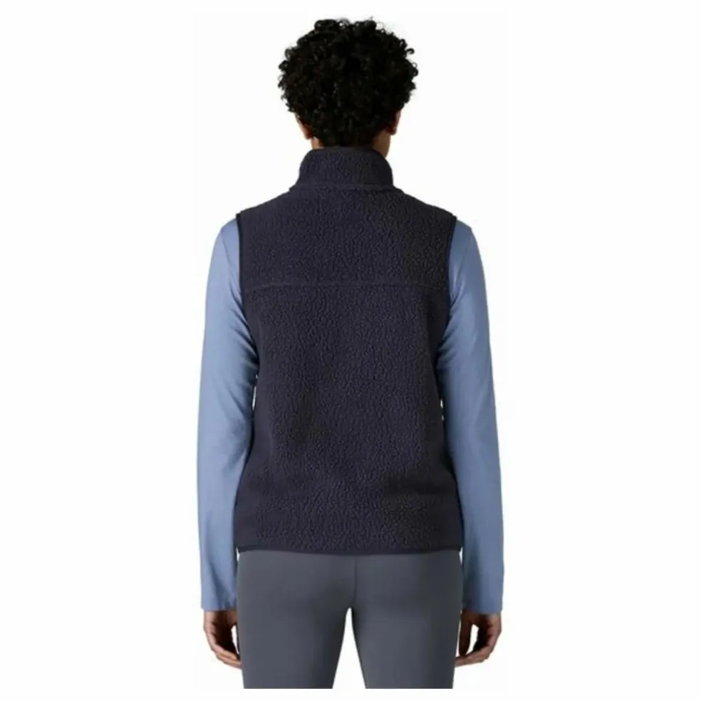 Veste Sans Manches Retro Pile Fibres Recyclées | Bleu marine