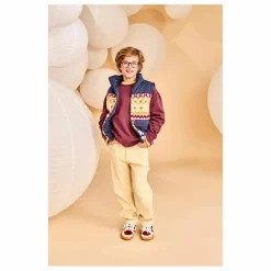 Veste Sans Manches Réversible Façon Sherpa Jum | Bleu marine