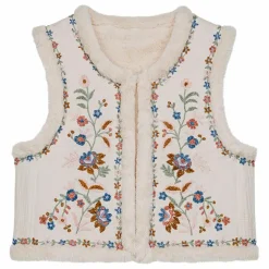 Veste Sans Manches Réversible Renée Double Gaze Coton Bio - Collection Femme | Crème
